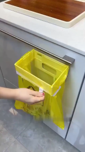 GIÁ TREO TÚI RÁC GIA ĐÌNH COMBO 2 CÁI DÁN TƯỜNG GẤP GỌN | KHUNG GIỮ TÚI RÁC NHÀ BẾP TIỆN DỤNG