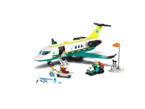 LEGO City 60465 Emergency Air Ambulance Airplane (395 Pieces) Mainan Building Block Toys