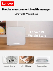 Lenovo accurate weighing scale rechargeable human electrionic bathroom weight scale digital LED screen