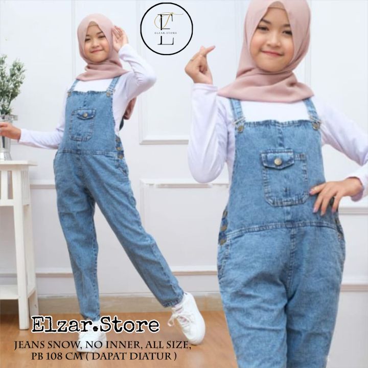 Jumpsuit Anak Perempuan Usia 8 13 Tahun Jumpsuit Jeans Anak