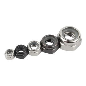 BAODEFENG | Zinc Plated Black Anti-loosening Self-locking Nylon Lock Tight Screw Nut