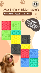 ✅[SG] MR. LICK PAD TRAY to Reduce Separation Anxiety ★ Dog Cat Slow Feeder ★ FREE Separation Anxiety Training eGuide Worth $7 ★
