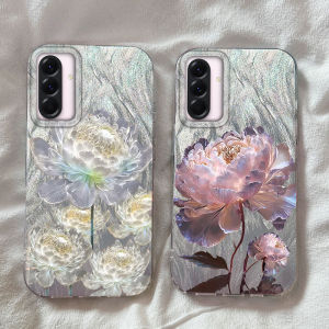 กรณีดอกบัวสีทองสําหรับSamsung Galaxy A16 M16 A06 A13 A04S A14 A24 A54 A15 A25 A35 A55 A26 A36 A56 S21 S22 S23 S24 Plus Ultra FE