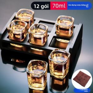 GIANXI | Bộ Ly Rượu Kính Dùng Tại Nhà 6 Cái