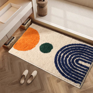 VIKAMA Modern Carpet Bath Absorbent Non-Slip Mat Home Entrance Mat Foot Mat Bedroom Kitchen Door Mat Balcony Mat