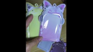 3 Inch Kpop Photocard Holder Photo Protective Card Holder Case Keychain Bags Pendant Accessories Campus Card Holder Gifts