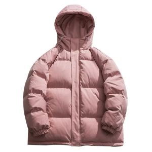 jaket puffer hoodie puring bulu halus