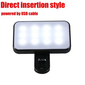 2025 New Portable Selfie Light 3 Modes Clip On Fill Light with Adjustable Brightness Mini Lighting Smartphone Tablet Computer