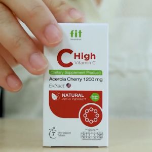 Fit-C | เม็ดฟู่วิตามินซีจาก Acerola Cherry |  นำเข้าจากอเมริกา | อร่อย ทานง่าย ไม่มีน้ำตาล