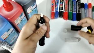 Bộ Sản Phẩm Mực Bút Lông Bảng Trắng Mực Viết Bảng Chai Lớn Tặng Kèm Bút Bảng Trắng Lau Bảng Queen Lee Store