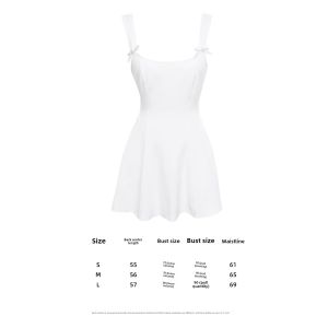 French Gentle Black Bowknot Strap Dress Womens Summer High Waist Slimming Short Skirt Elegant A-Line Gown One-Piece Outfit