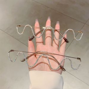 แว่นกันลมสายเดี่ยวแบบไม่มีเลนส์ รูปแมว ลายคลื่น แฟชั่น เทรนด์ เล่นกับการถ่ายภาพ แว่นกันลมสุดเท่