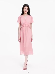 Koradior | French Romantic Style Slimming Nailed Drill Dress
