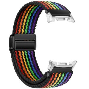 Magnetic Nylon Braided Strap for Samsung Galaxy Watch Ultra 2025 Colorful Sport Band for Galaxy 8 40 44MM/8Classic 46mm Bracelet