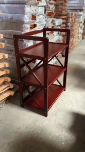 Kệ vi sóngvi ba 3 tầng chữ X chắc chắn hàng xuất khẩu đa năng tiện dụng hàng lắp ráp