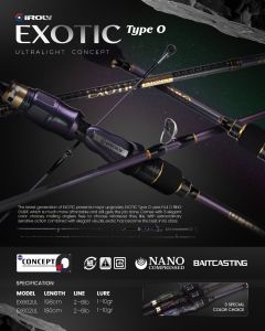 Joran iroly exotic Ul type O 198 210 spinning & bc ( bait casting ) fuji guide top solid carbon