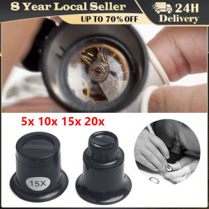 5X10X15X 20X Jewelers Watch Magnifier Tool Eye Loupe Loop Magnifier Magnifying Glass Watchmakers Jewelry repairTools Magnifier