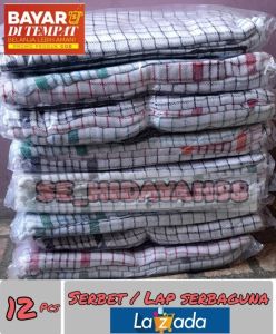 serbet lap dapur 1 lusin tebal murah jumbo (pilihan isi 3isi 4 isi 6 dan 1 lusin)