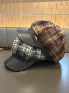 New Style British Eight-Point Beret Hat Womens Wide Brim Face Slimming Fashionable Artistic Duckbill Cap Retro Painter Hat