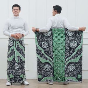 SARUNG BATIK MOTIF BUNGA AKAR PRINTING PEKALONGAN SARUNG SANTRI DEWASA MUSLIM PRIA KATUN HALUS KEKINIAN TERLARIS