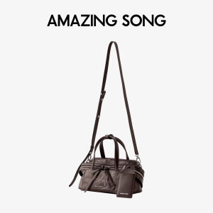 Cheese Roll Pillow Bag First-layer Vegetable-tanned Leather Small