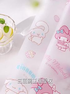 (1.2M)100% Authentic Sanrio Melody Table Mats Placemats Transparent Drawer Mats Oil-proof Moisture-proof Dirty-proof Waterproof Environmentally Friendly Odorless PEVA Material LFB358 LFB35
