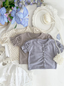 Princess Style Baby Girl Summer Clothes Short Sleeve Lightweight Air Conditioning Sun Protection Outerwear Baby Outfit