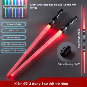 Đồ Chơi Kiếm Laser Phát Sáng 75cm RGB 2 Trong 1 7 Màu/1 Màu Dành Cho Trẻ Em Từ 14 Tuổi Trở Lên Có Hiệu Ứng Nhấp Nháy
