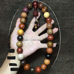 Wooden Beaded Bracelet Beads Bracelet Men and Women Bracelet Rosewood S. Lee Rosewood Guajacwood Ebony Abelia Arborvitae Tribute Wood