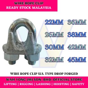 WIRE ROPE CLIP / WIRE ROPE CLAMP U.S. TYPE DROP FORGED (22MM – 45MM)