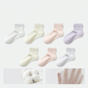 Light Mesh Odor-Preventing Ankle Socks Anti-Slip