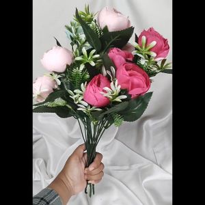 Bunga Mawar Kuncup Telur 5 Bunga/Buket Bunga/Artificial Dekorasi Terlengkap|Bunga Palsu|CT01