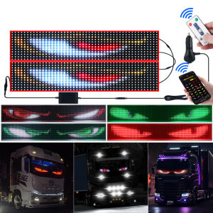 APP Control LED Truck Custom Text Pattern Lighting Display For Board Windshield with Remote Car Devil Eye Light Music Mode 24V