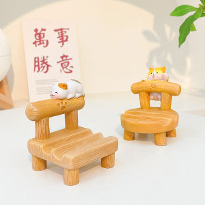 Cute Pet Cat Phone Stand Desk Chair Tablet Support Holder Multi-Functional Lazy Persons Office Desk Accessory for Mobile Phones And Tablets