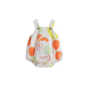 Summer Lightweight Printed Cotton Baby Bodysuit