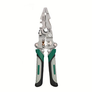 Multi-Function Wire Stripper Pliers Electrician Tool With Crimping Cutting and Wrench Features Foldable Design For Easy Storage