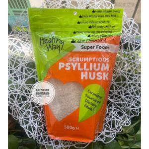 Bột vỏ mã đề bổ sung chất xơ Healthy Way Psyllium Husk túi 500g