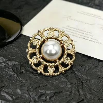 Hollow Pearl Button for Coats Metal