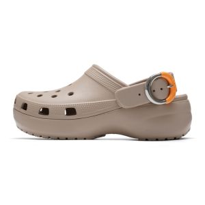 Giày Cloud Clogs Cổ Điển Dành Cho Nữ Của Crocs Có Khóa Giày Đi Biển Đế Dày Có Quai Trên Bằng Vải Viscose Không Thấm Nước 213230-2Nm