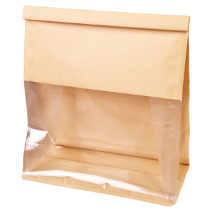 Cotton Edged Window Sliced Toast Baking Bag Self Sealing Bag Kraft Paper Bag Bread Packaging Kitchen Cooking Utensils