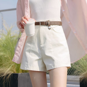 High Waist Loose Wide Leg Short Pants Womens Summer New Style Slimming Casual Suit Cotton Blend Straight Cut Trousers