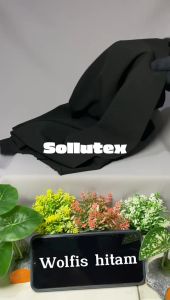 Kain Wollpeach Premium Wolfis Luxury Tebal Harga Per 05 m Lebar 15 m Warna Hitam Biasa Dan Putih BW Kain Arab Tidak Anti Kusut