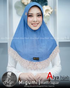 Amara alya hijab jilbab instan bergo renda mewah premium