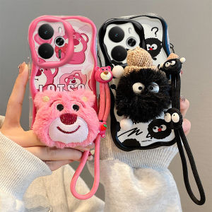 Phone Case Realme 14T Realme 14 5G Classic Cute 3D Summer Macaron Cartoon Casing Shockproof Silicone Soft Back Cover with Doll Lanyard