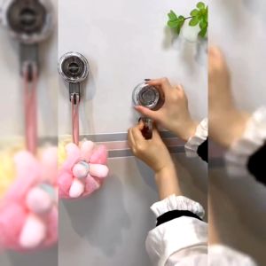 Móc Treo Đồ Hút Chân Không Chịu Lực Có Thể Tái Dử Dụng Nhiều Lần Không Cần Khoan Vít