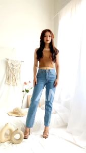 TERKINI - Celana Plano Boy Light - Celana Boyfriend Polos Denim Basic Jeans - Boyfriend Jeans Denim Wanita