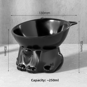 7o | Cervical Protection Slanted High Pedestal Cat Food and Water Bowl