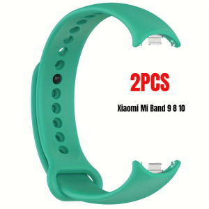 2pcs Silicone Strap For Xiaomi Mi Band 10 9 8 Sport Smart Watch Wrist Bracelet Original Band 9 Band10 NFC WristBand Accessories