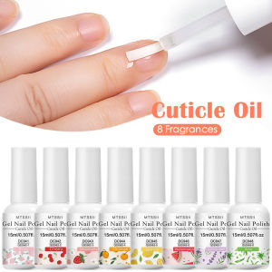 Mtssii 8 Fruit Smells Nail Cuticle Oil Preventative Nail Polish Nail Nutrition Oil Softener for Dead Skin Gel Manicure Care Tool