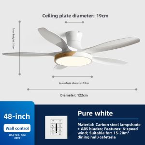 PUYU | High Wind Force Ceiling Fan Light 60 Inch